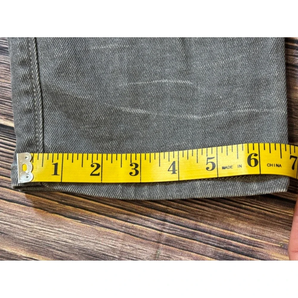 Diesel Buster Jeans Mens 33X34 Gray Stretch Slim Tapered Denim Italian Designer